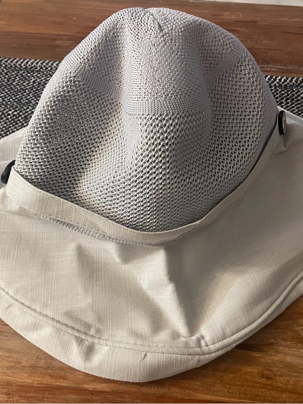 Light Gray Mesh Sun Hat